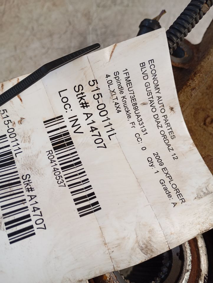 2009 Ford EXPLORER Spindle Knuckle, Fr