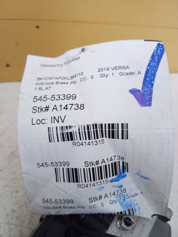 Used 2019 Nissan VERSA Sdn - Stock #A14738
