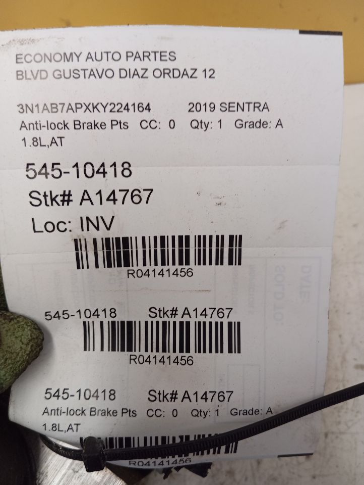 Used 2019 Nissan SENTRA S - Stock #A14767