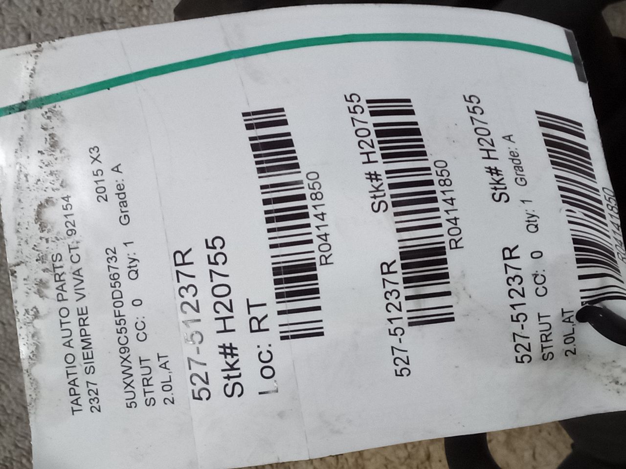 2015 BMW BMW X3 Strut