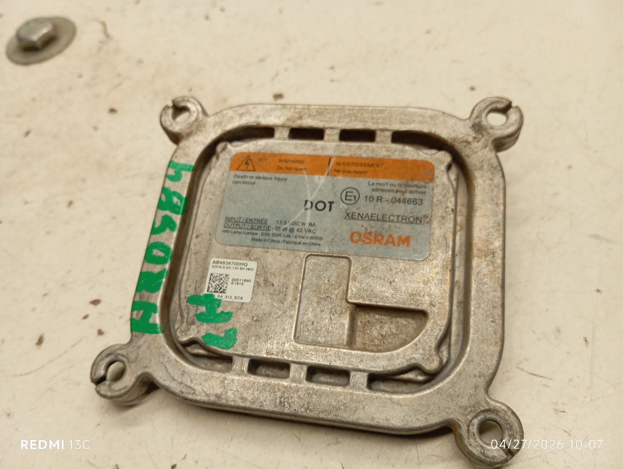 2019 General Motors TRAVERSE Headlamp Assembly