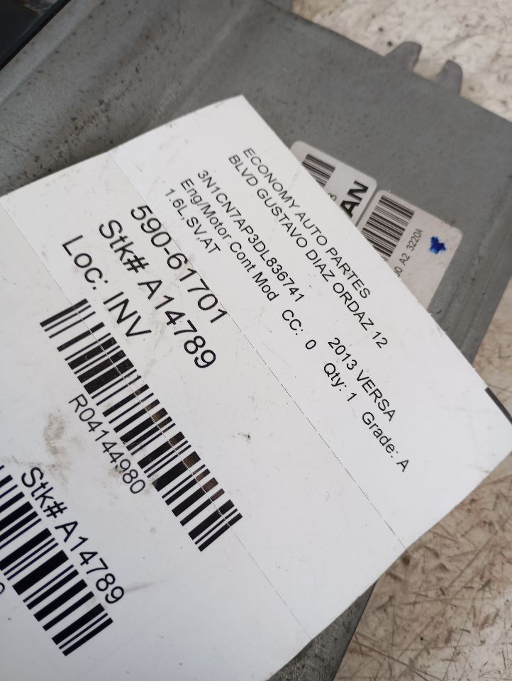 2013 Nissan VERSA Eng/Motor Cont Mod