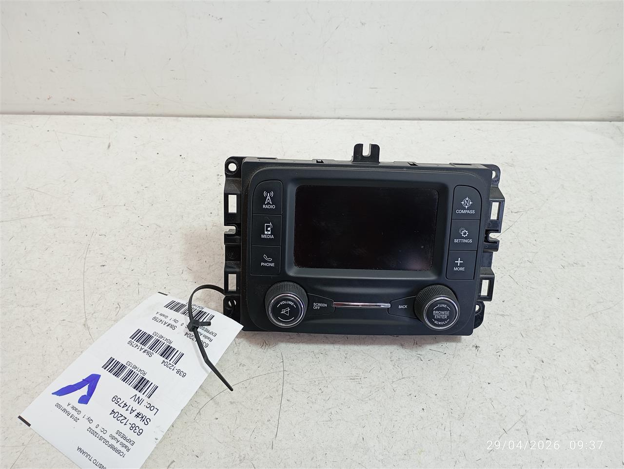 2018 Chrysler DODGE 1500 PICKUP Radio Audio