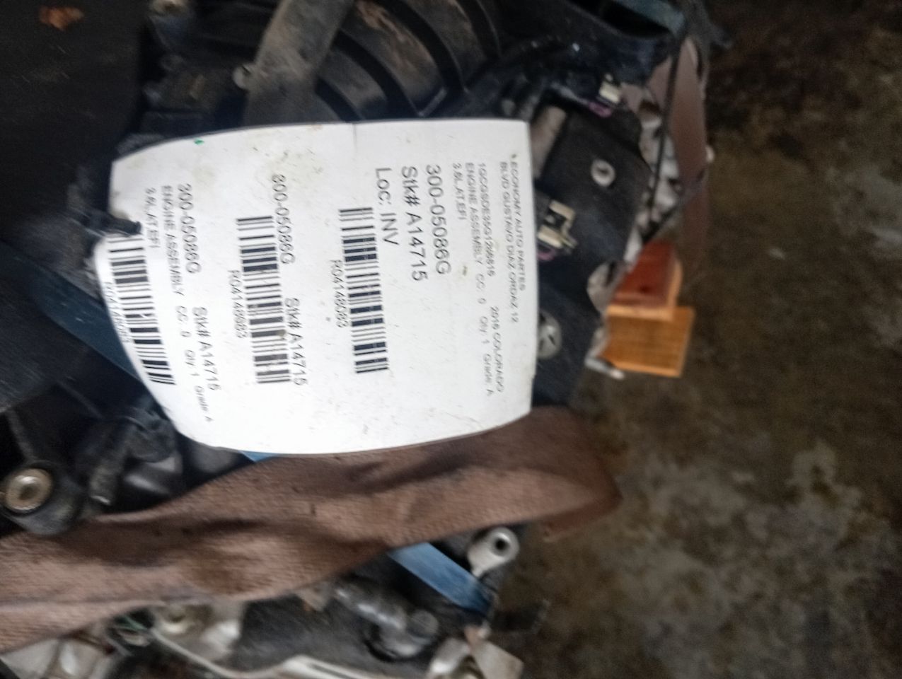 2016 General Motors COLORADO Engine Assembly