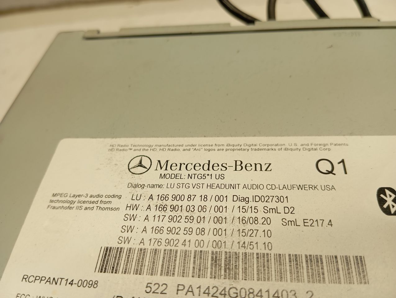 Used 2017 Mercedes-Benz MERCEDES GLS-CLASS Radio Audio - Stock #H20859