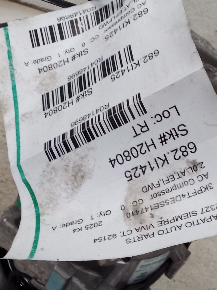 2025 K4 Kia AC Compressor