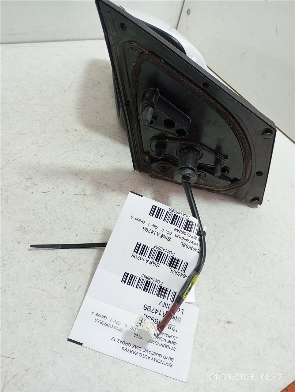 Used 2016 Toyota COROLLA w/o heated - Stock #A14796