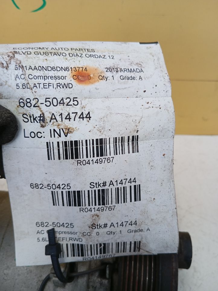2013 ARMADA Nissan AC Compressor
