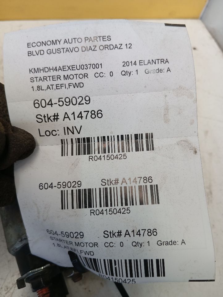 Used 2014 Hyundai ELANTRA ID 361002E120 - Stock #A14786