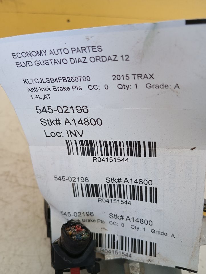 Used 2015 General Motors TRAX (includes module) - Stock #A14800