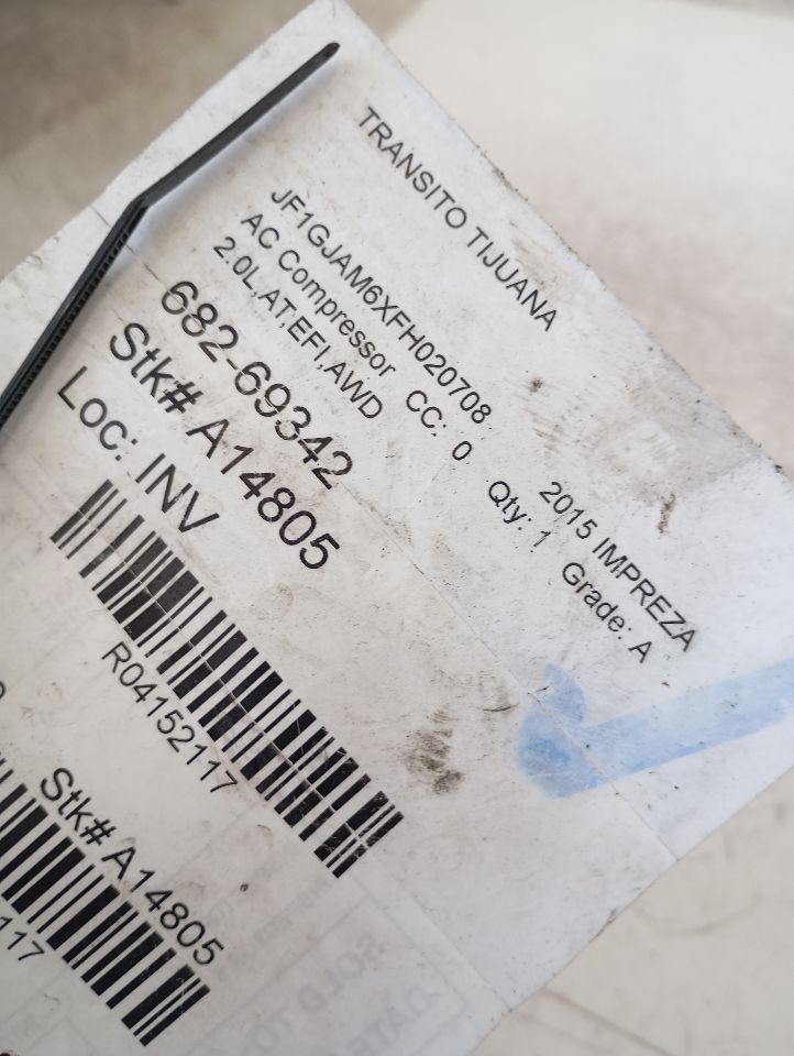 2015 IMPREZA Subaru AC Compressor