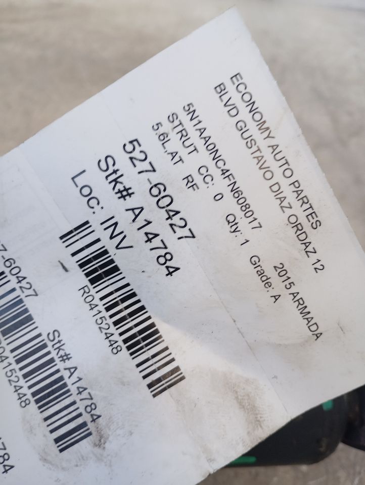 2015 Nissan ARMADA Strut