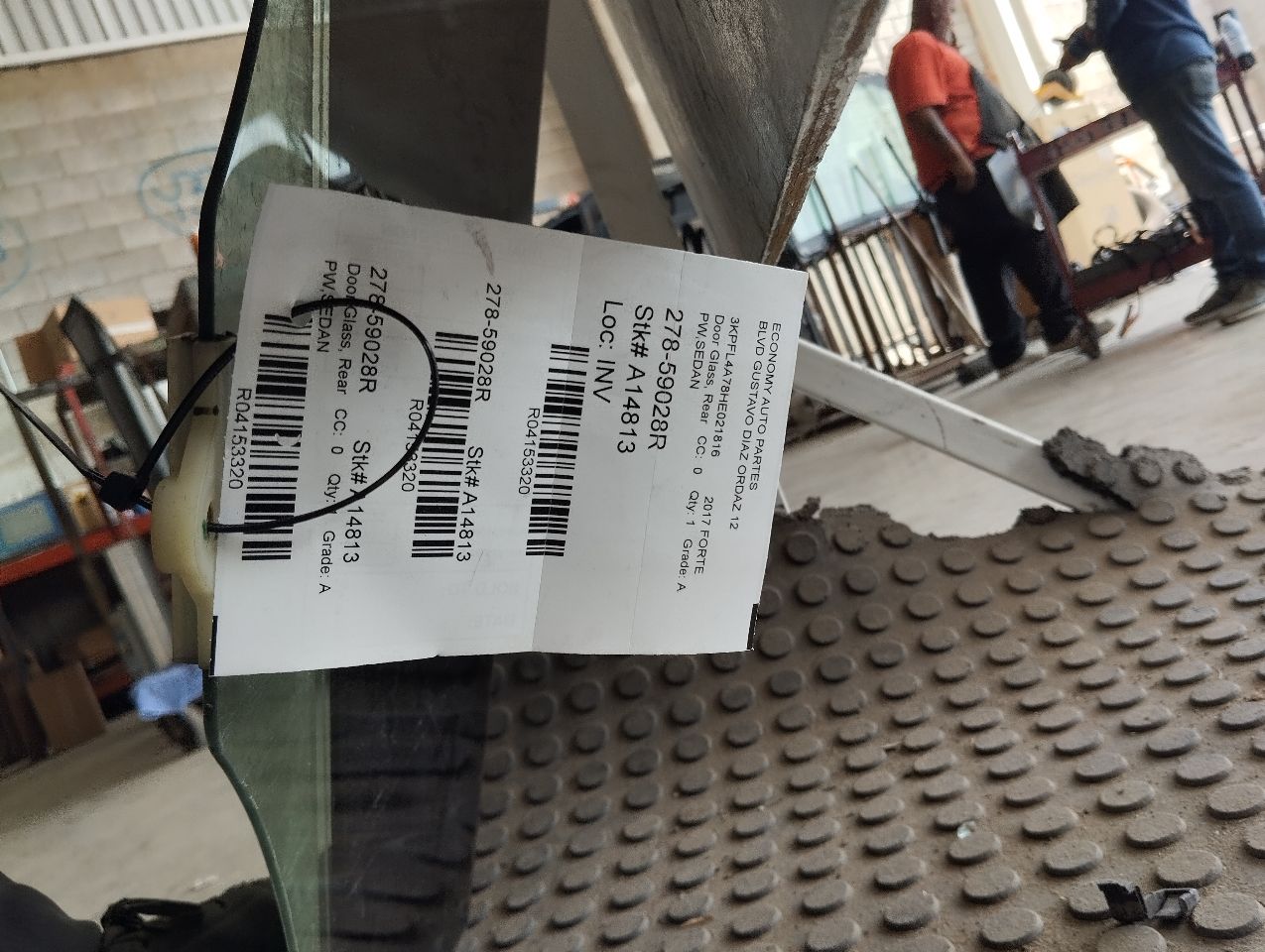 2017 Kia FORTE Door Glass, Rear