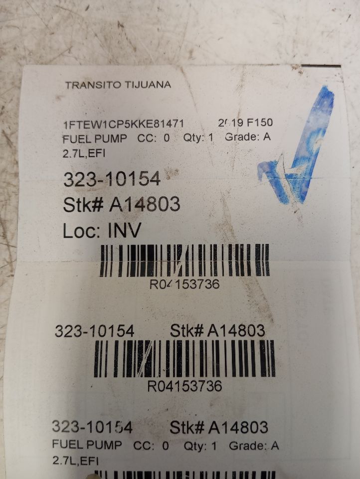 2019 Ford FORD F150 PICKUP Fuel Pump
