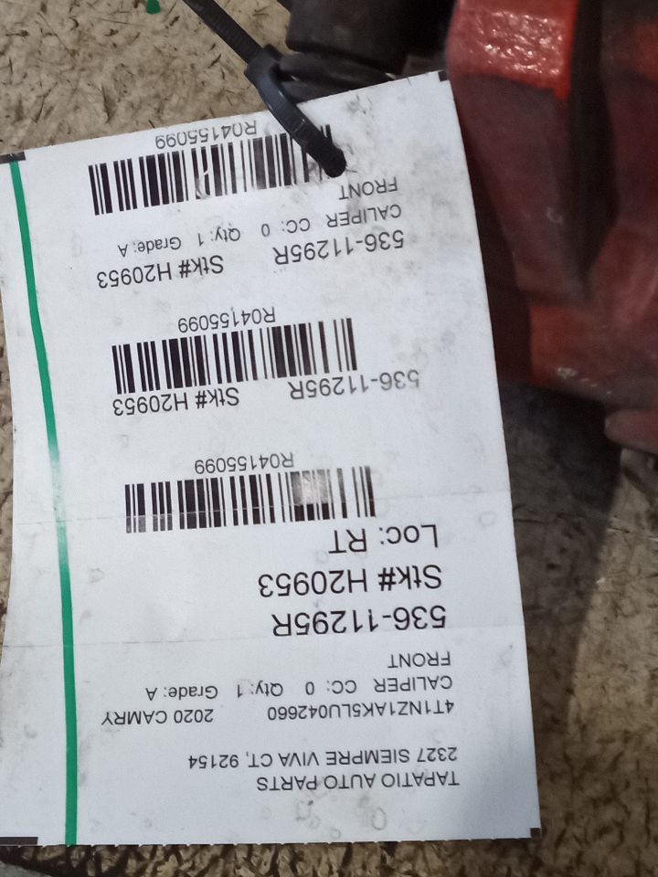 2020 Toyota CAMRY Caliper