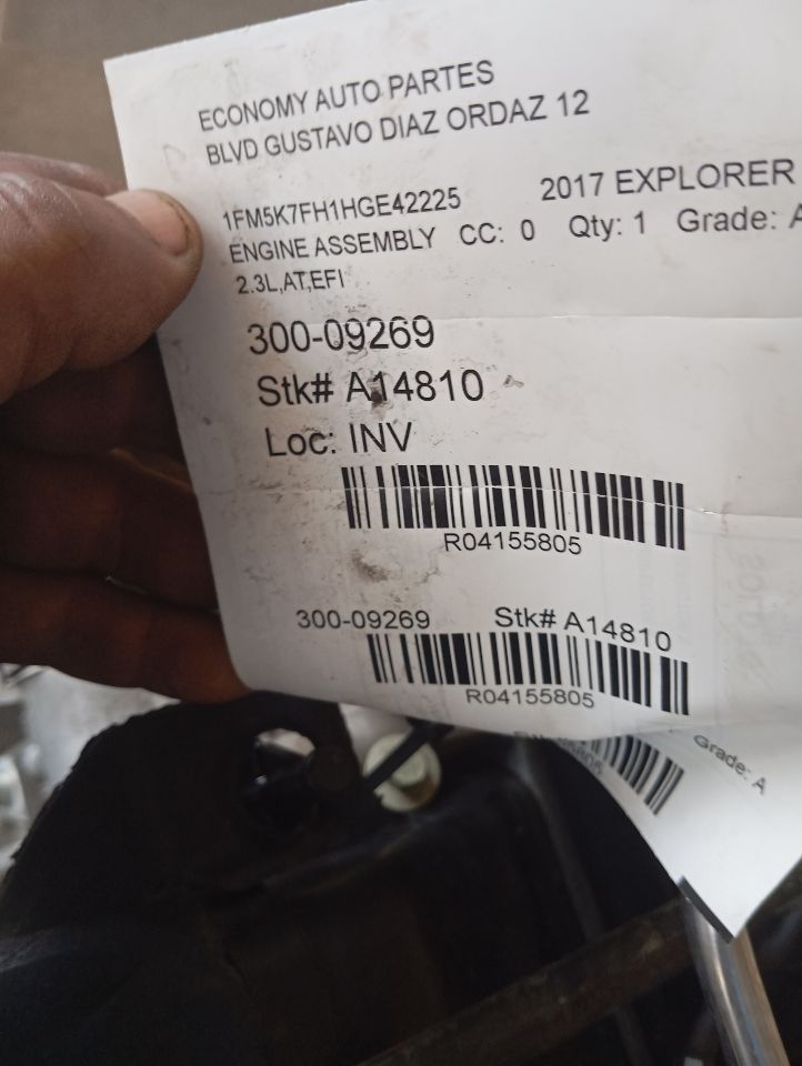 2017 Ford EXPLORER Engine Assembly