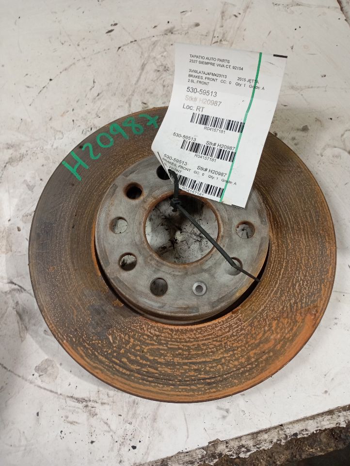 2015 Volkswagen JETTA Brakes, Front