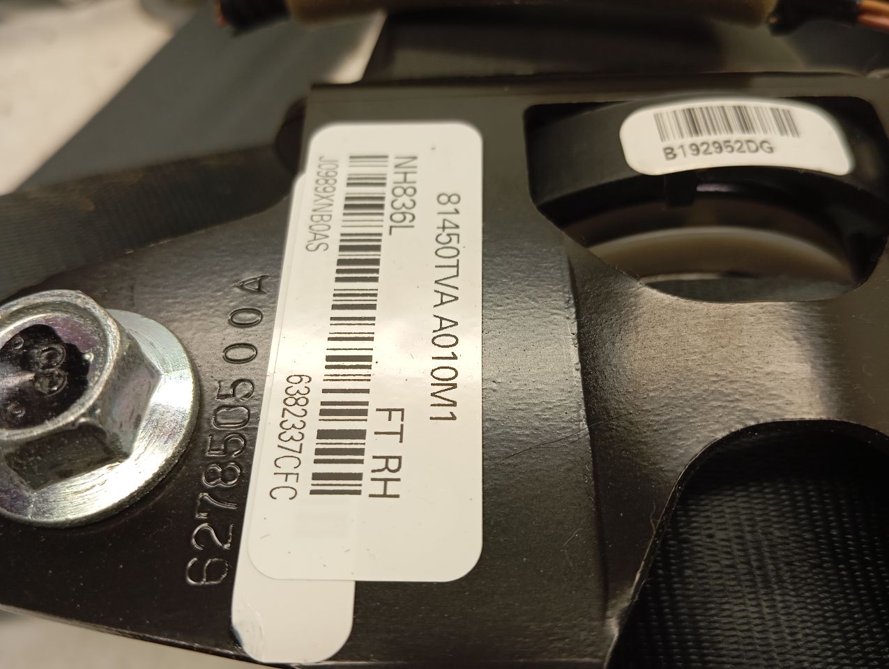 Used 2020 Honda ACCORD retractor - Stock #H20991