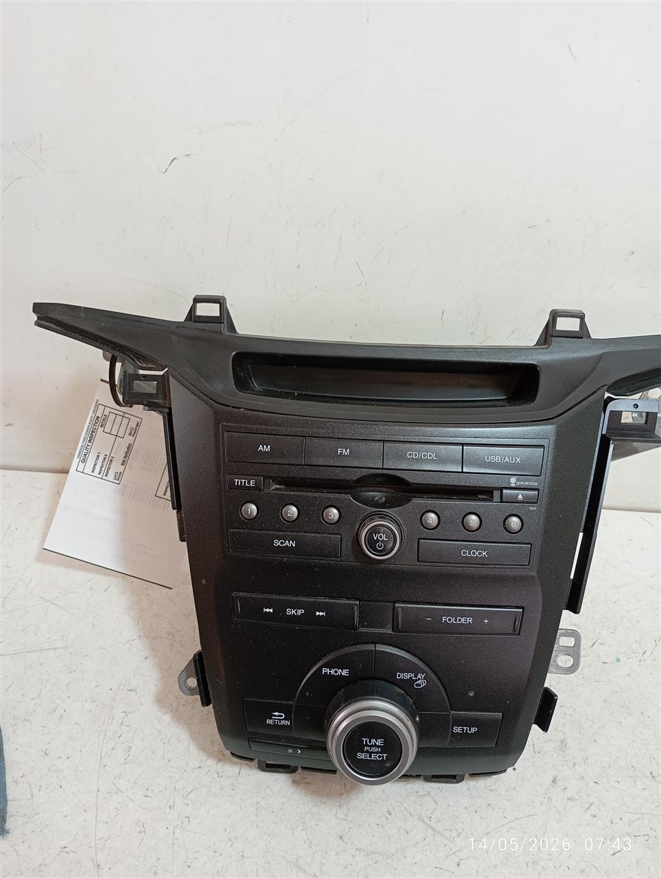 Used 2013 Honda ODYSSEY Radio Audio - Stock #A14850