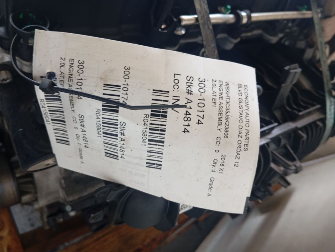 2018 BMW X1 BMW Engine Assembly