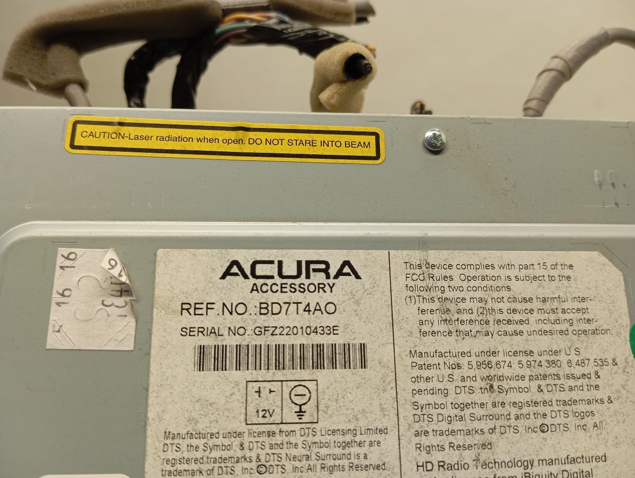Used 2016 Acura TLX Radio Audio - Stock #H20932
