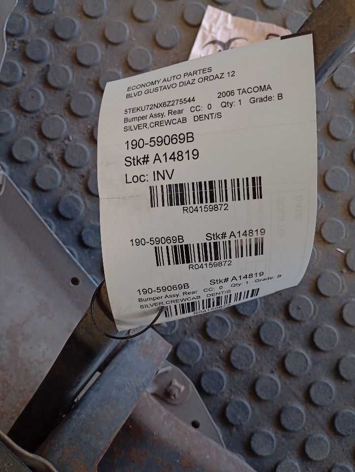 2006 TACOMA Toyota Bumper Assy, Rear