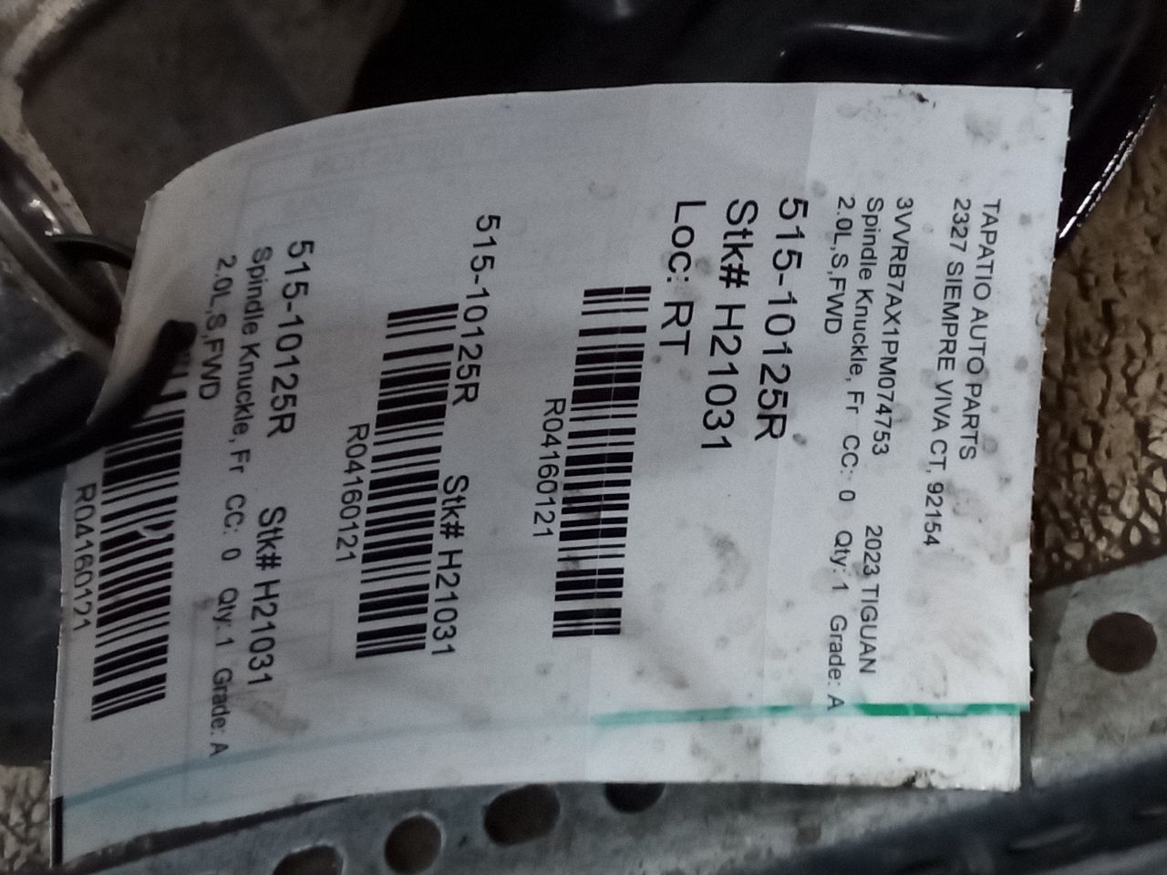 2023 Volkswagen TIGUAN Spindle Knuckle, Fr