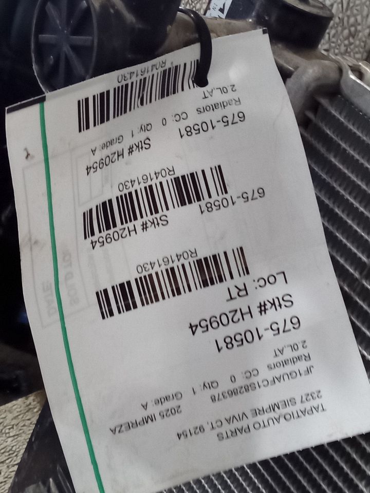 2025 Subaru IMPREZA Radiators