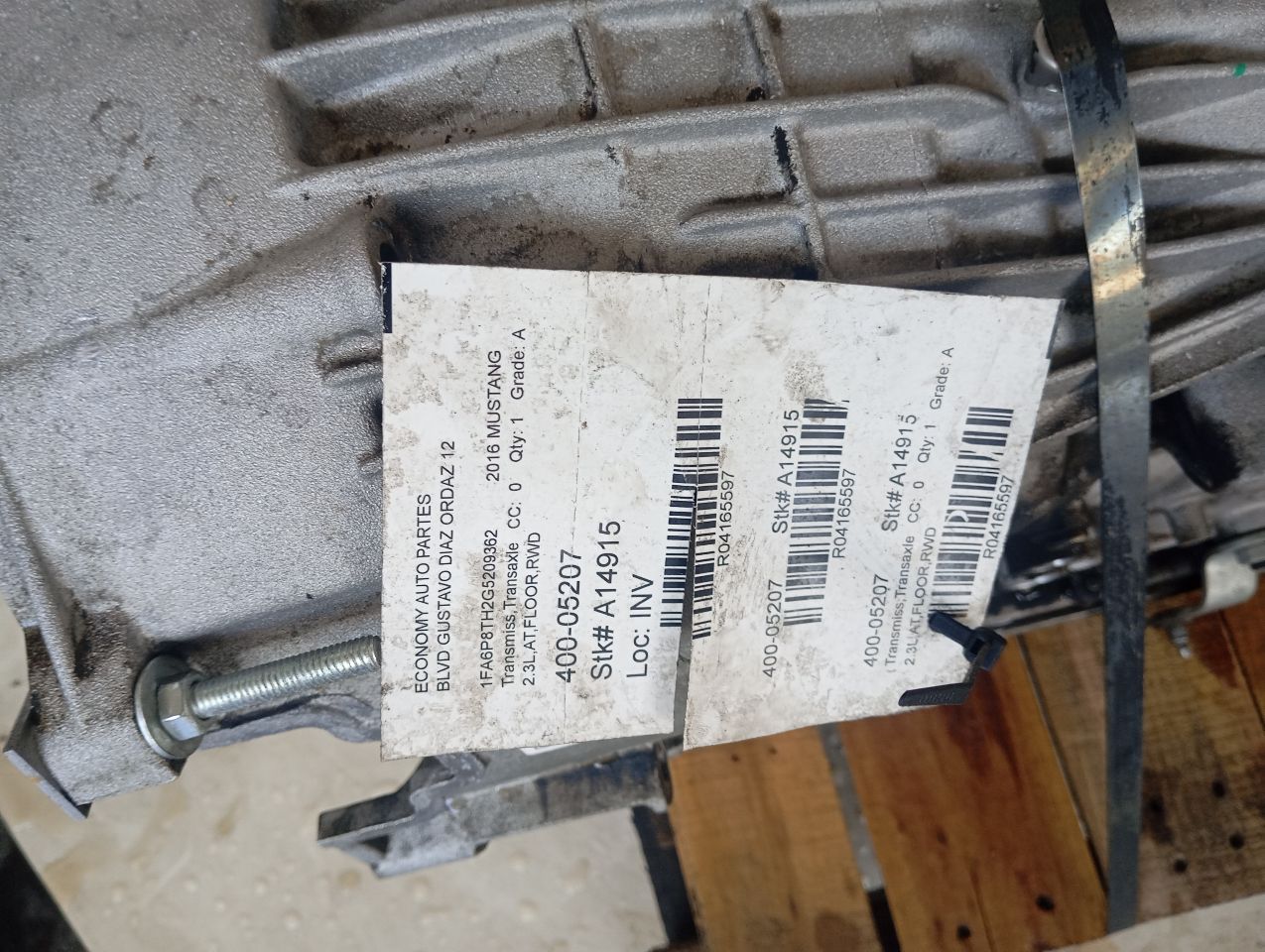 2016 Ford MUSTANG Transmiss,Transaxle