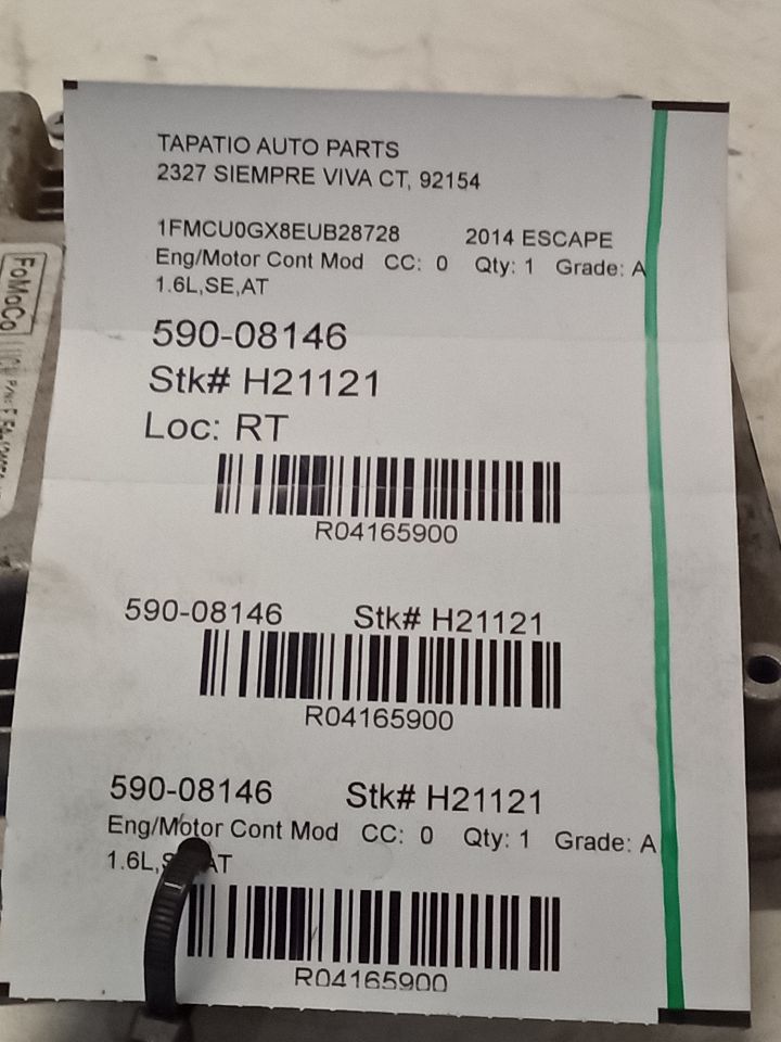 2014 Ford ESCAPE Eng/Motor Cont Mod