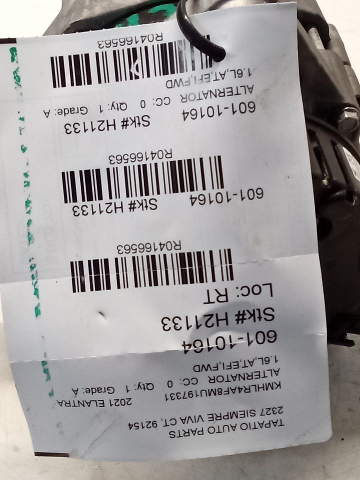 2021 ELANTRA Hyundai Alternator