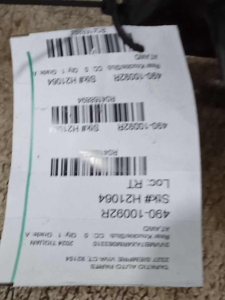 2024 Volkswagen TIGUAN Rear Knuckle/Stub