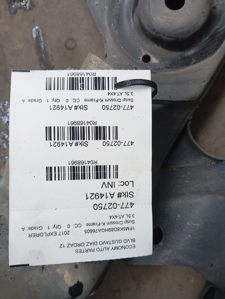 2017 Ford EXPLORER Susp Crossm K-Frame