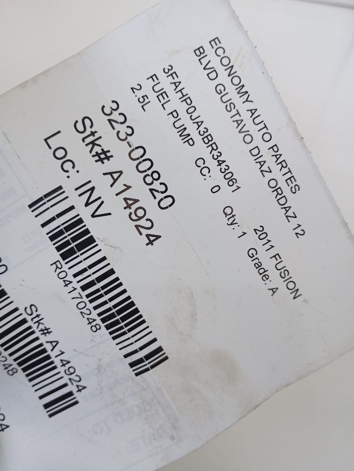2011 Ford FUSION Fuel Pump
