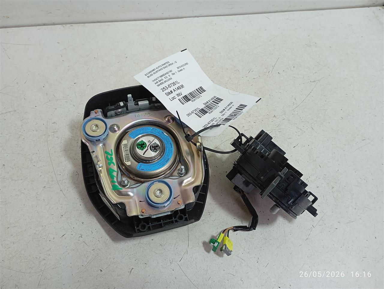 2013 Honda ACCORD Air Bag