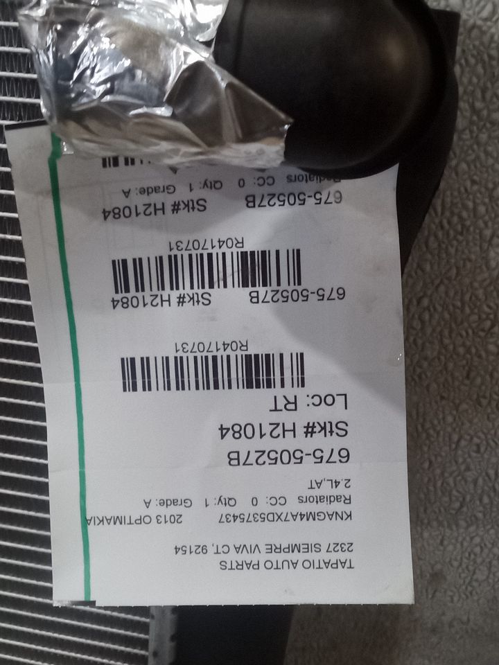 2013 OPTIMA Kia Radiators