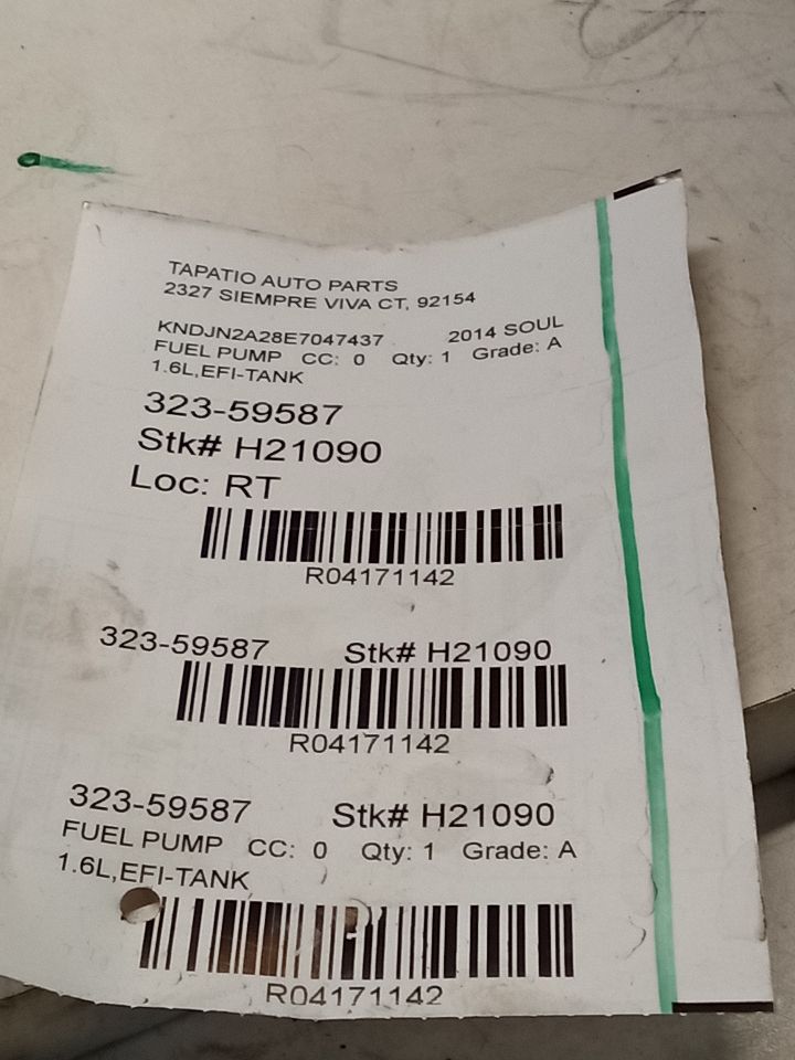 2014 Kia SOUL Fuel Pump