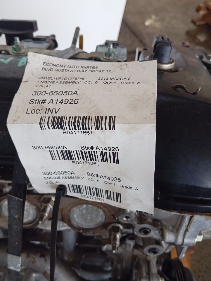 2013 Mazda MAZDA 3 Engine Assembly