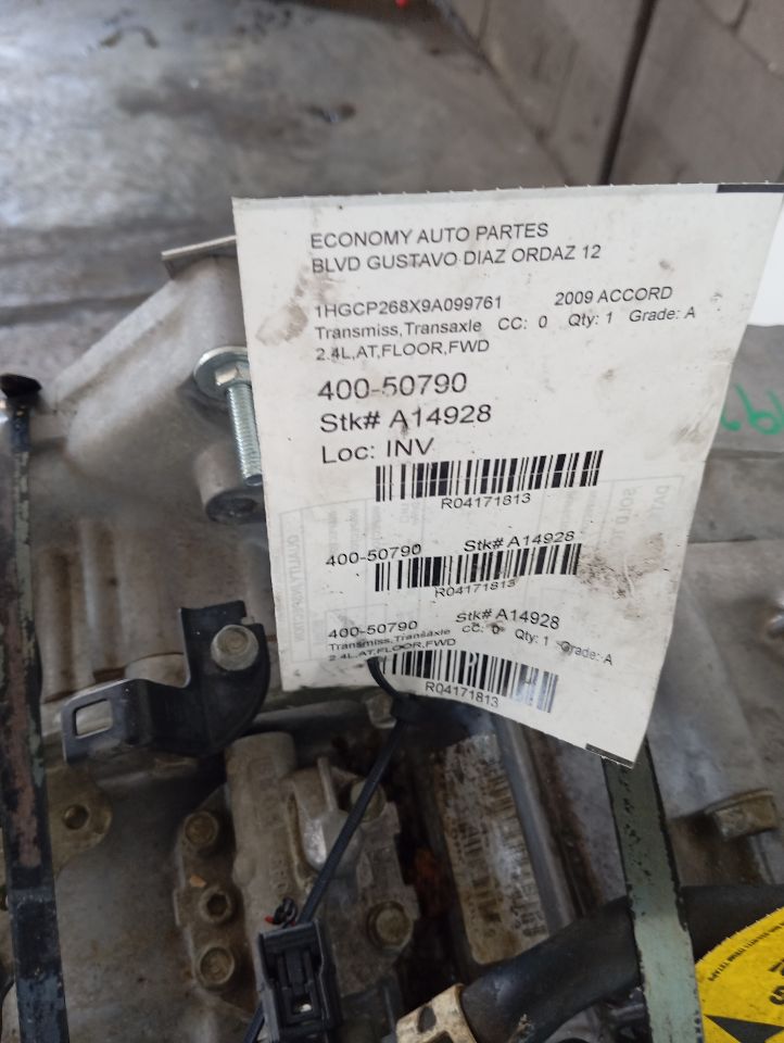 2009 Honda ACCORD Transmiss,Transaxle
