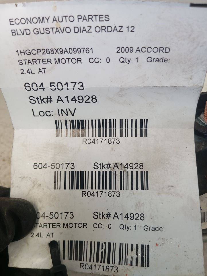 Used 2009 Honda ACCORD AT - Stock #A14928