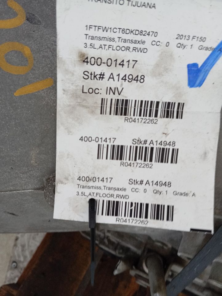 2013 Ford FORD F150 PICKUP Transmiss,Transaxle