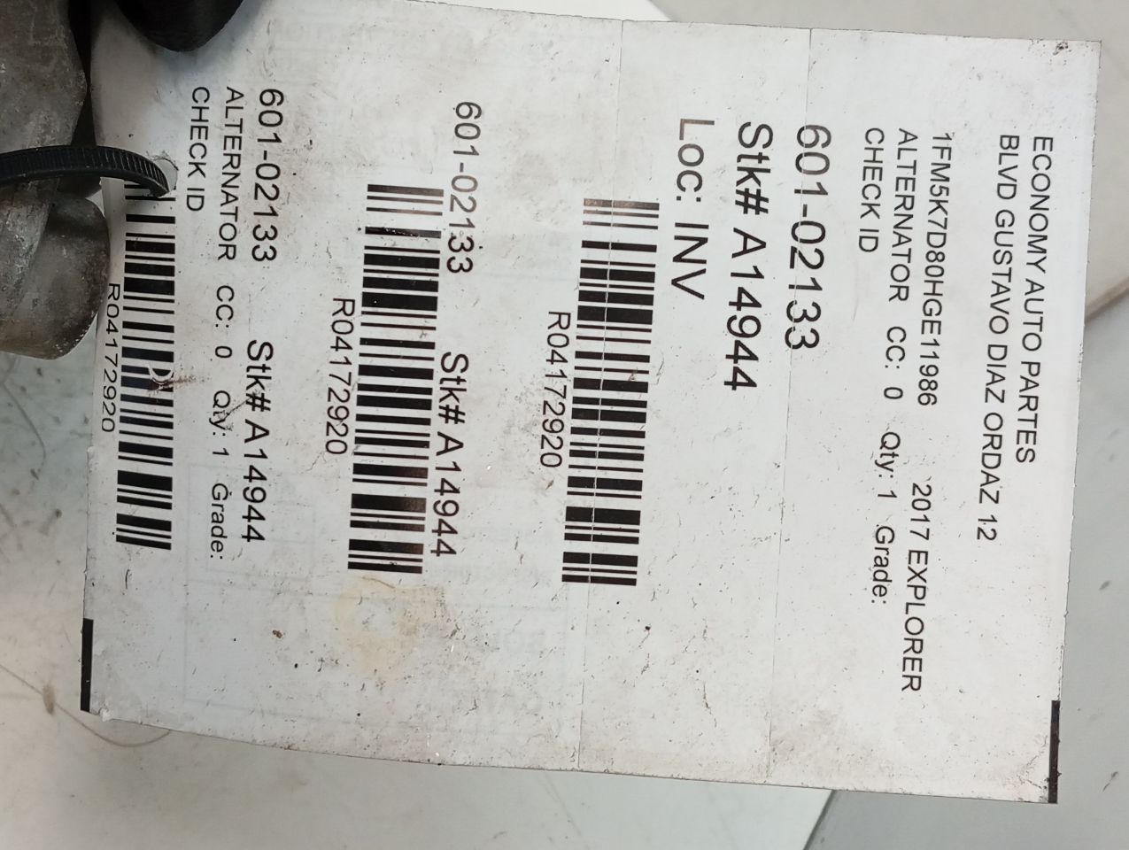 Used 2017 Ford EXPLORER 230 amp - Stock #A14944