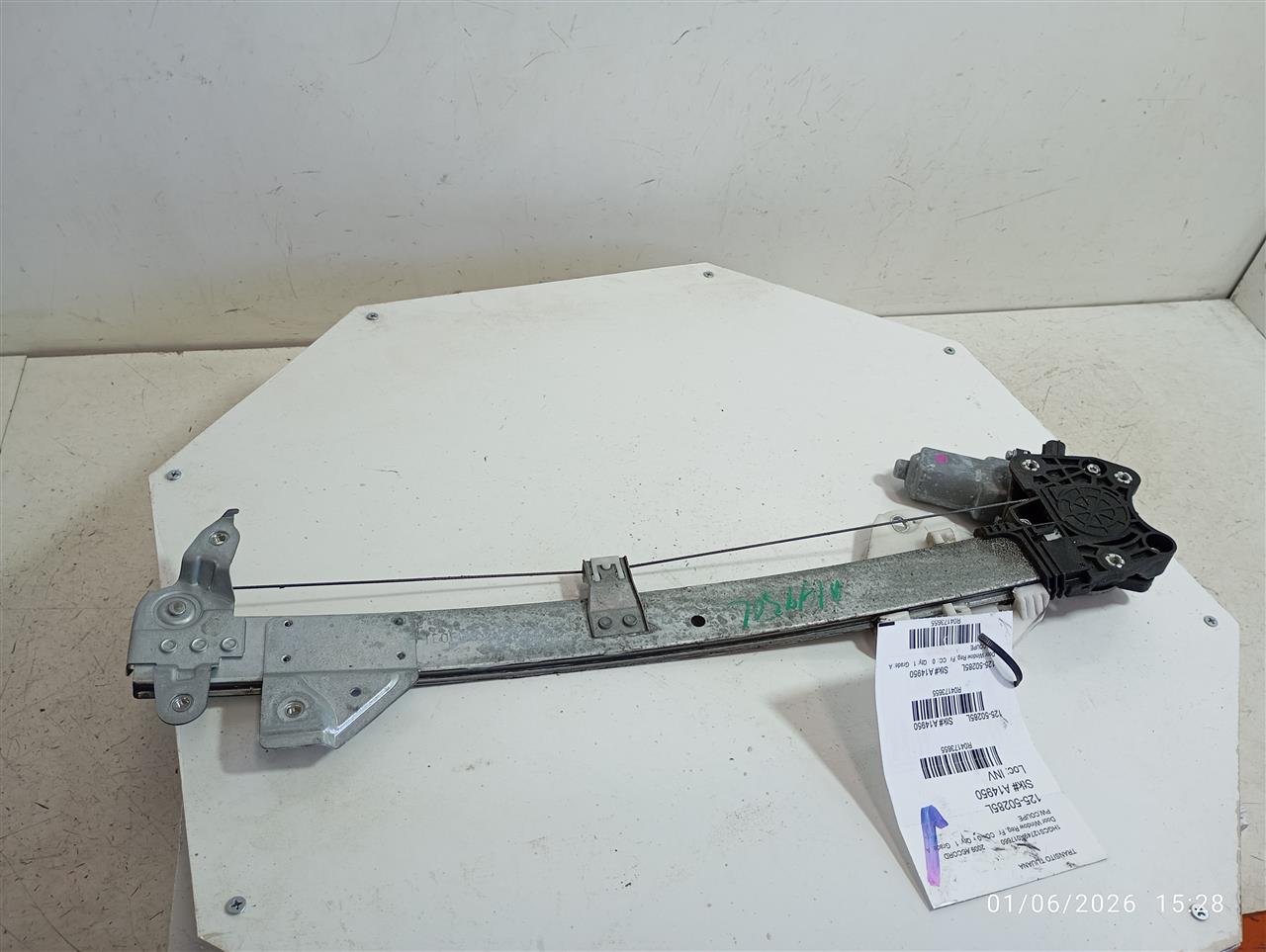 2009 ACCORD Honda Door Window Reg, Fr