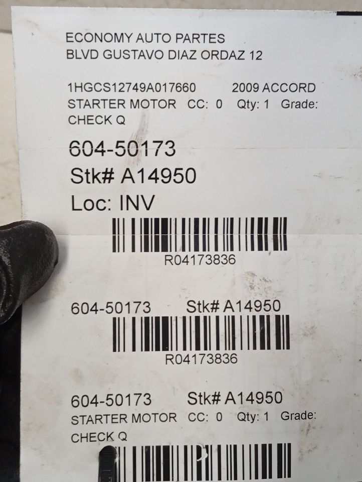 Used 2009 Honda ACCORD AT - Stock #A14950