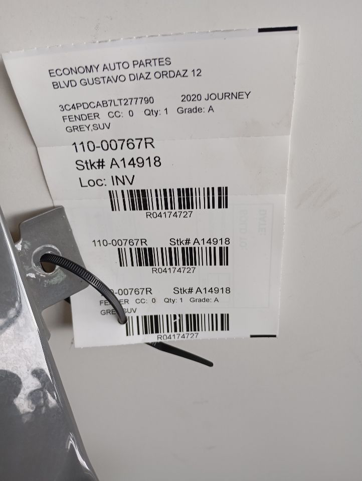 2020 JOURNEY Chrysler Fender