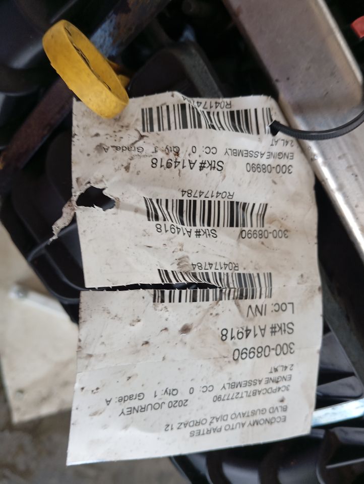 2020 JOURNEY Chrysler Engine Assembly