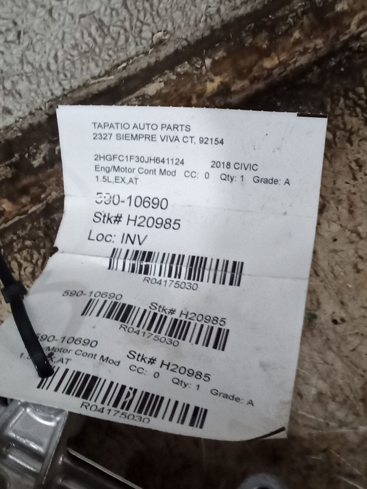 Used 2018 Honda CIVIC w/o pre-crash system - Stock #H20985
