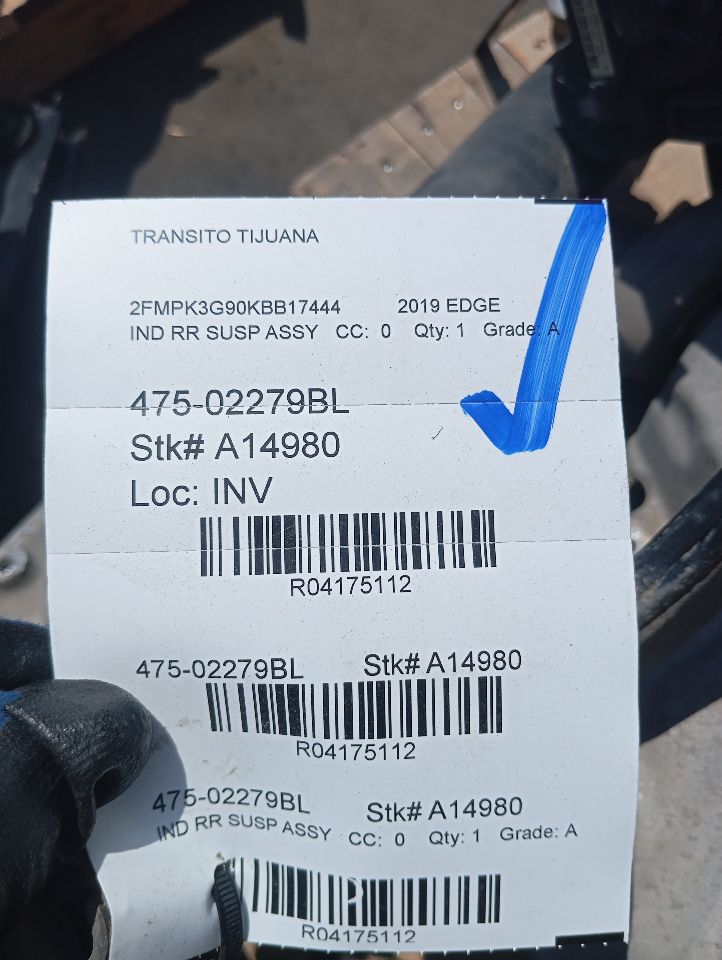 2019 Ford EDGE Ind Rr Susp Assy