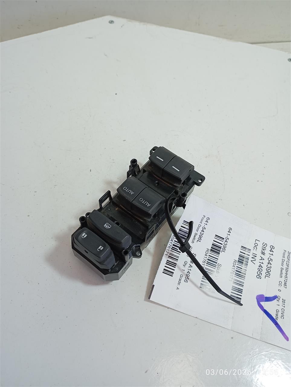 Used 2017 Honda CIVIC non-heated mirrors - Stock #A14956
