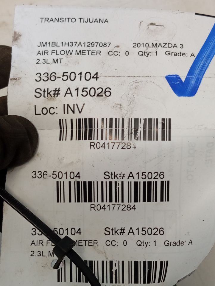 2010 Mazda MAZDA 3 Air Flow Meter